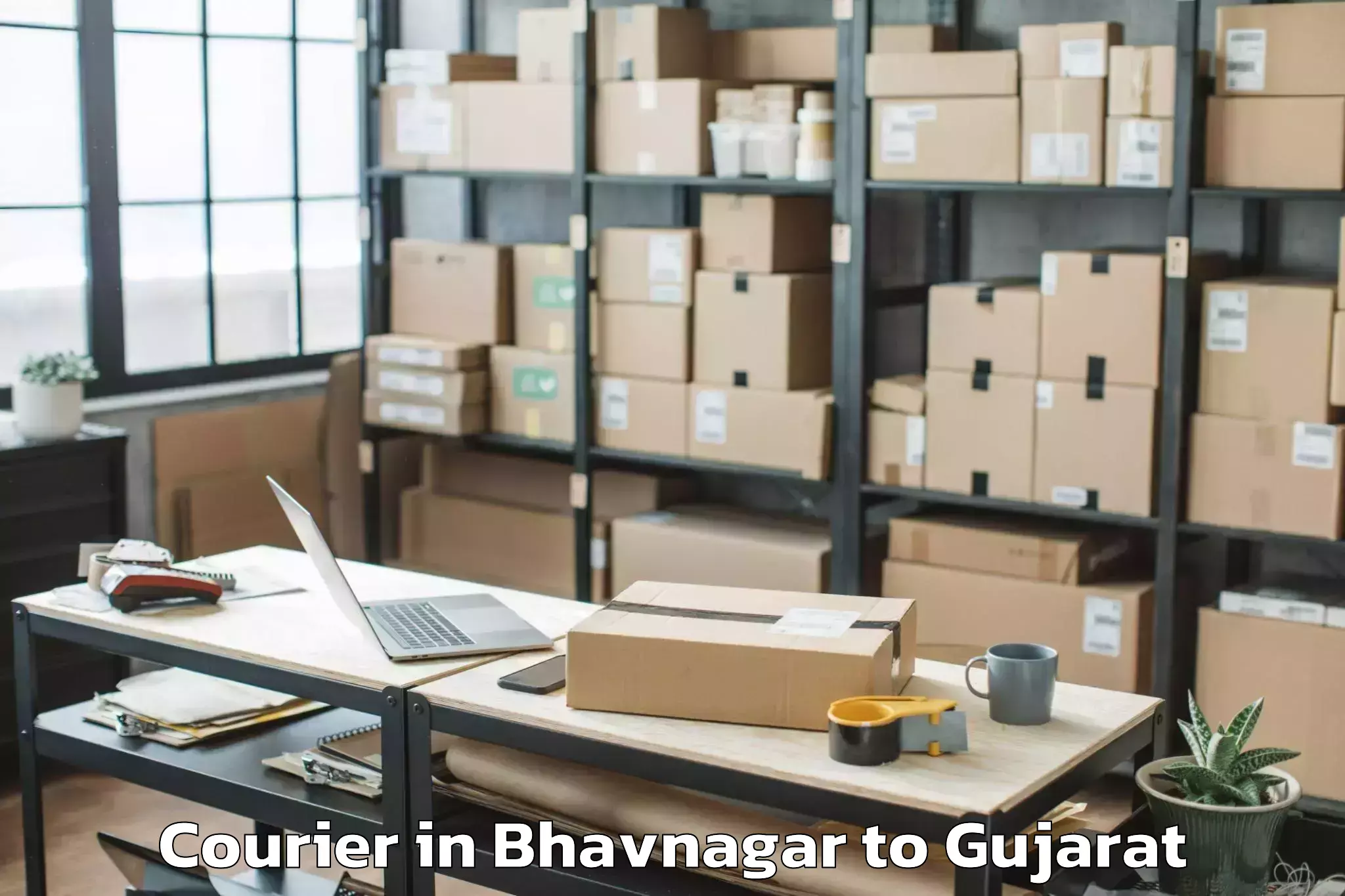 Easy Bhavnagar to Jhulasan Courier Booking